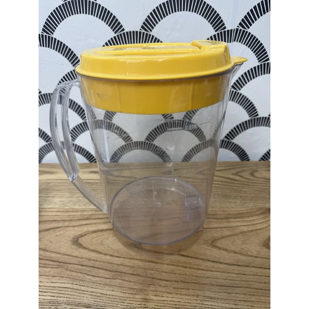 Mr Coffee Iced Tea TM3 TM3.5 Original Replacement 3 Quart Pitcher w/ Yellow Lid